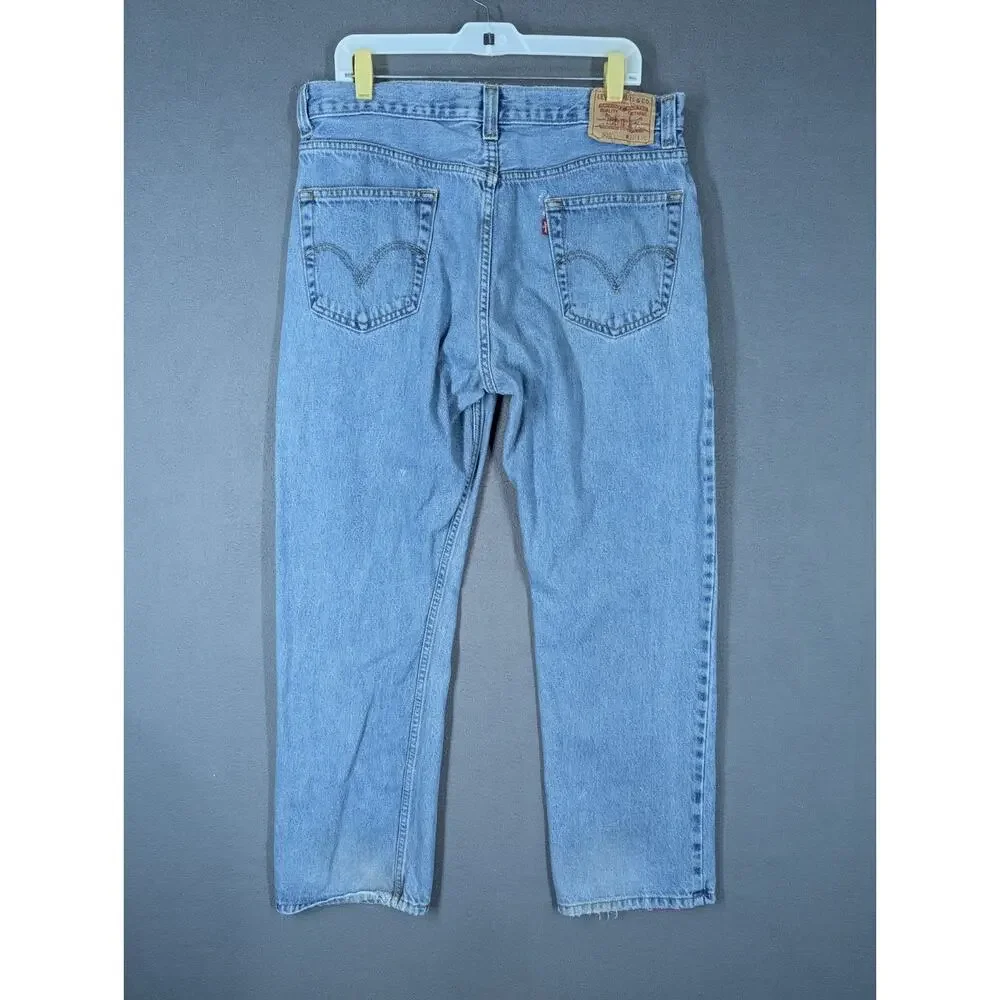 2009 Levi's 505 Jeans Mens 36x30 Regular Fit Straight Leg